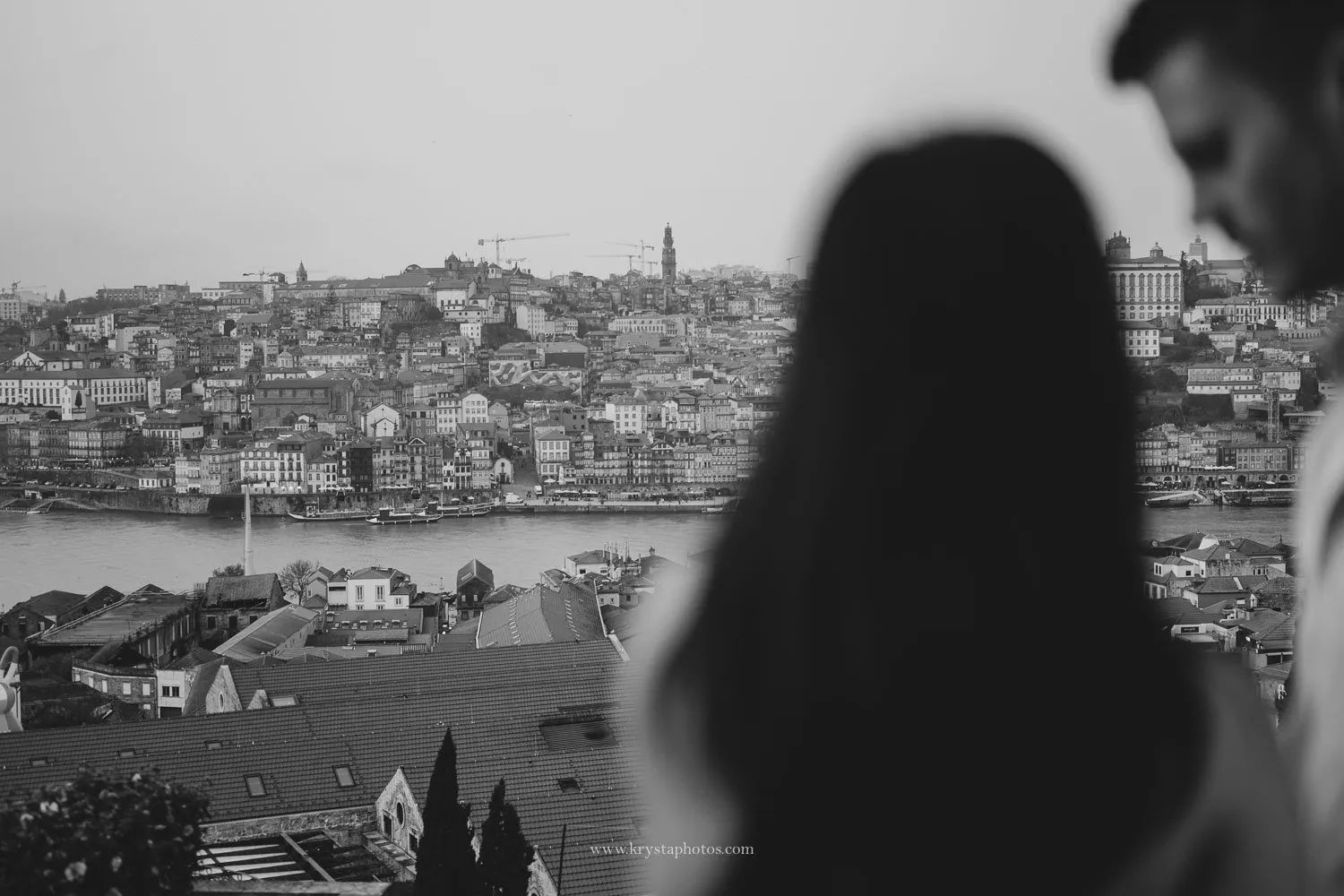 Porto skyline and Douro river view from Yeatman hotel