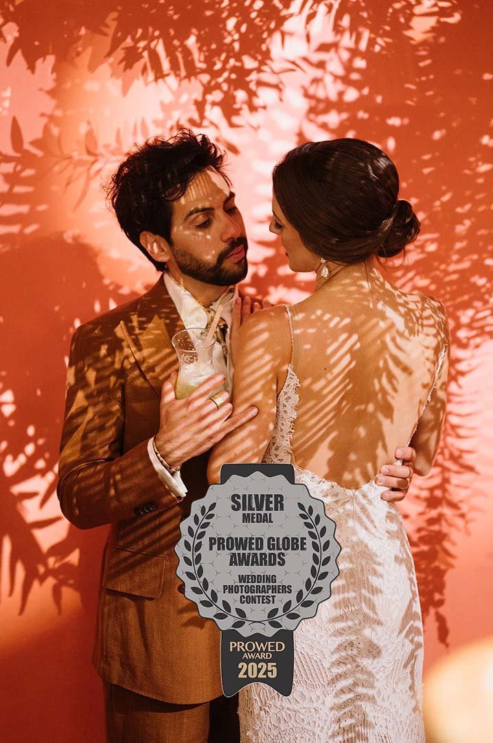 KrystaPhotos Silver Award – Prowed Globe Awards Newlywed Portrait Wedding Photography Newlywed portrait of bride and groom photographed by KrystaPhotos awarded Silver Medal at the Prowed Globe Awards wedding photography contest