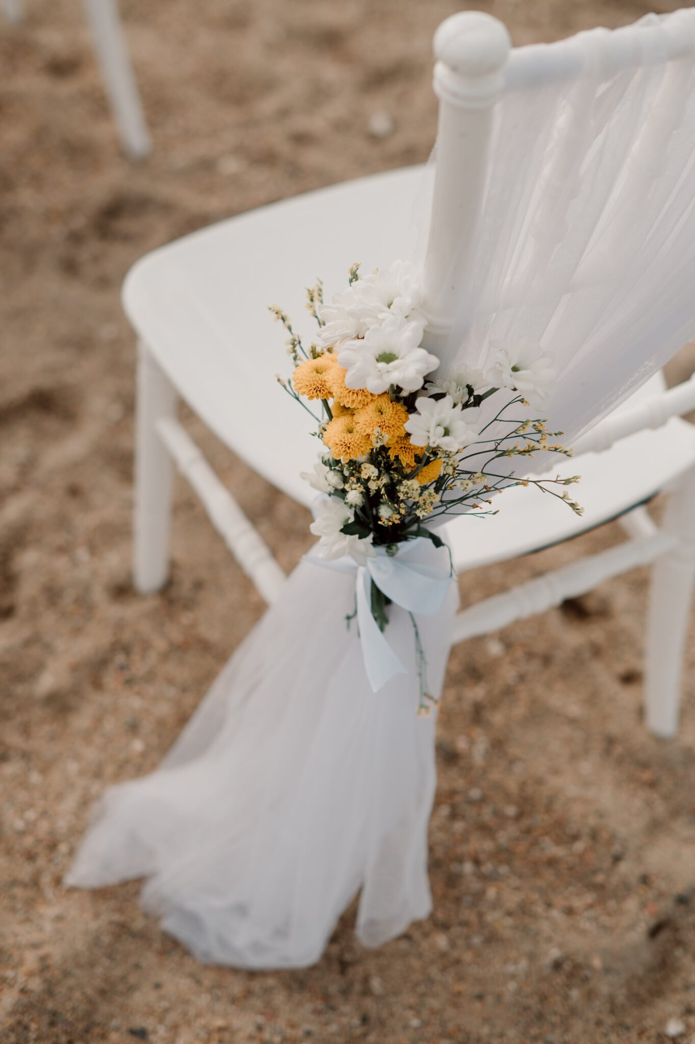 Greece destination beach wedding ceremony at sunset